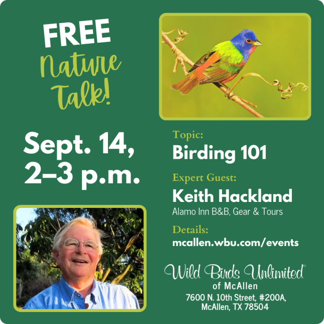 Birding 101 with Keith Hackland Sept. 14 2024