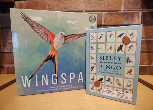 Wingspan and Sibley Bingo Board Games