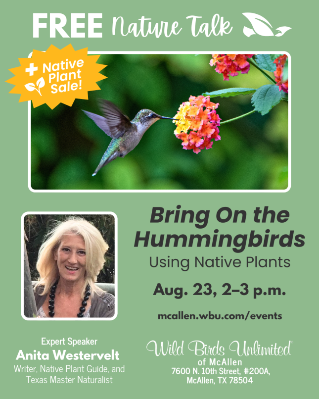 Free Talk: Bring On the Hummingbirds Using Native Plants