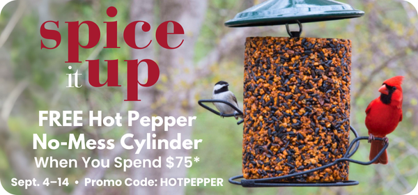 Free Hot Pepper No-Mess Cylinder with $75 purchase*