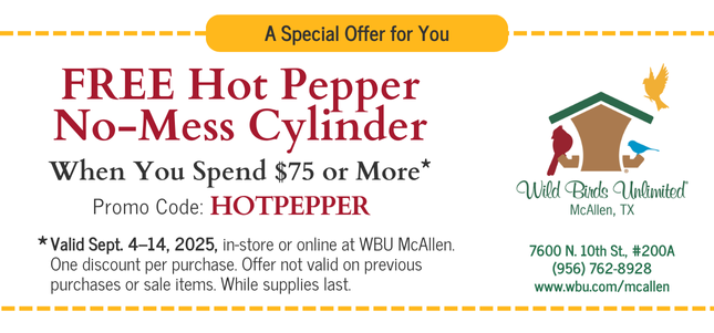 Coupon for Free Hot Pepper No-Mess Cylinder with $75 Purchase September 4-14*