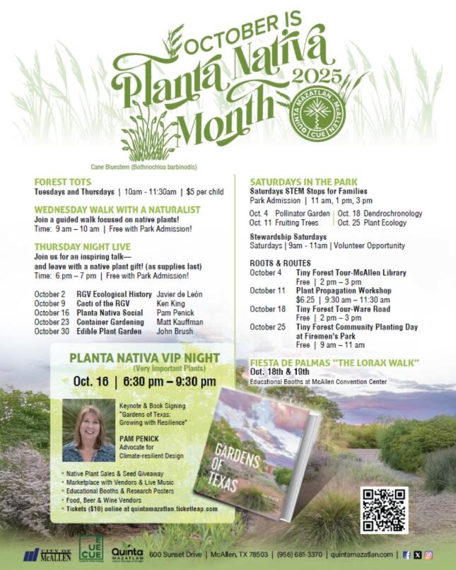 Planta Nativa Month at Quinta Mazatlan Oct. 2025