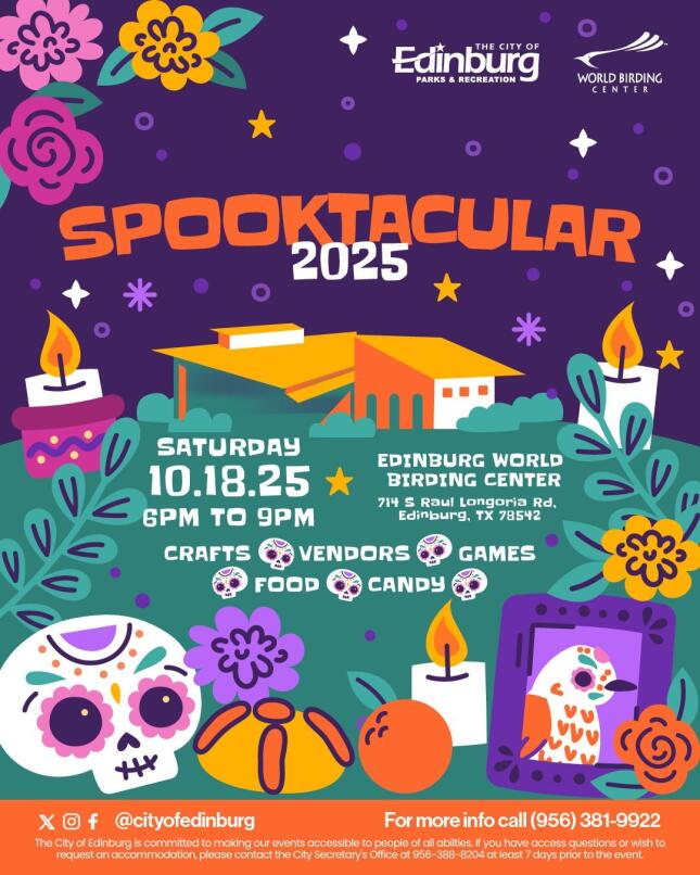 Edinburg Scenic Wetlands Spooktacular Oct 2025