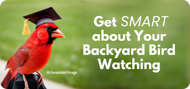 Smart Devices page with AI-generated image of Northern Cardinal wearing a graduate's cap