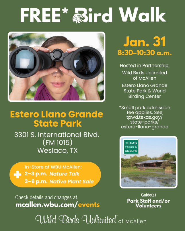 Bird Walk - Estero Llano Grande State Park