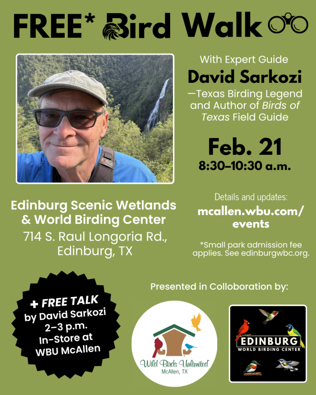 Free Guided Bird Walk in Edinburg