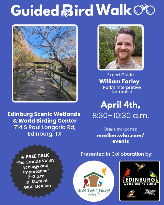 Free Guided Bird Walk in Edinburg