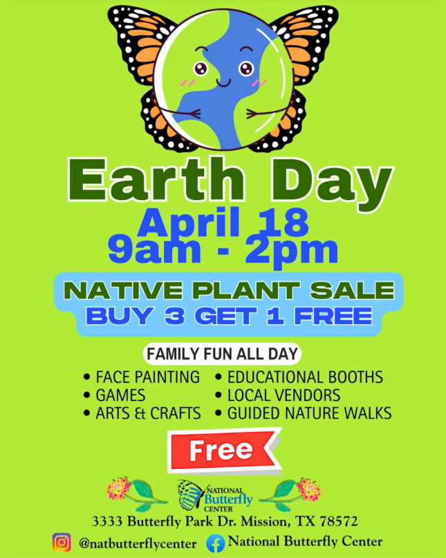 Earth Day Celebration 2026 National Butterfly Center April 18