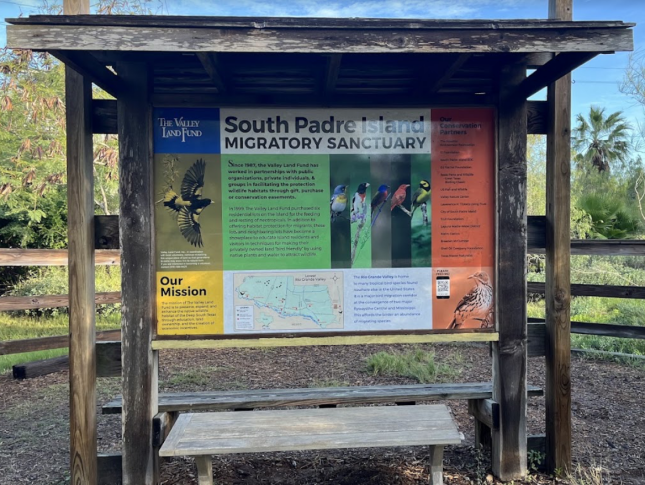 South Padre Island Migratory Bird Sanctuary Sign