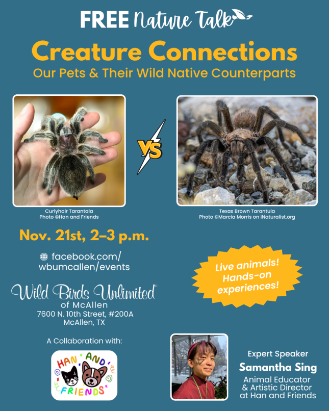 Free Talk: "Creature Connections: Our Pets & Their Wild Native Counterparts" | In-Store | 2&ndash;3 pm. Nov. 21